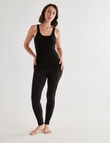 Lyric Thermals Rib Merino Singlet, Black product photo View 03 S
