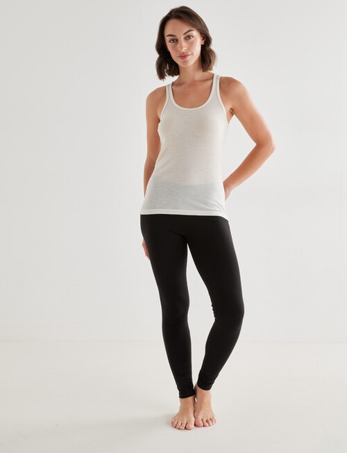 Lyric Thermals Rib Merino Singlet, Ivory product photo View 03 L