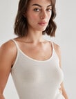 Lyric Thermals Rib Merino Cami, Ivory product photo View 04 S