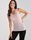Lyric Thermals Sonata Merino Singlet, Pale Pink product photo