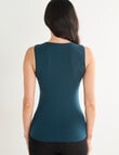 Lyric Thermals Melody Merino Singlet, Emerald product photo View 02 S