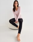 Lyric Thermals Sonata Merino Long Sleeve Top, Pale Pink product photo View 03 S