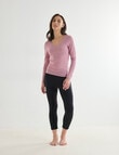 Lyric Thermals Sonata Merino Long Sleeve Top, Lilac product photo View 03 S