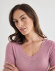 Lyric Thermals Sonata Merino Long Sleeve Top, Lilac product photo View 04 S