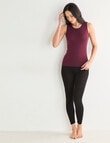Lyric Thermals Melody Merino Singlet, Maroon product photo