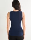 Lyric Thermals Melody Merino Singlet, Navy product photo View 02 S