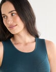 Lyric Thermals Melody Merino Singlet, Emerald product photo View 04 S