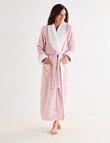 Ruby & Bloom Faux Fur Fleece Robe, Soft Pink product photo