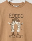 Mac & Ellie Rodeo Long Sleeve Cuffed Tee, Tan product photo View 02 S