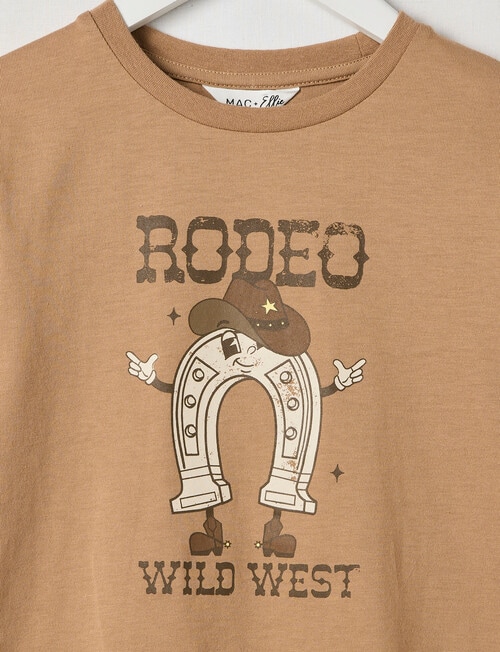 Mac & Ellie Rodeo Long Sleeve Cuffed Tee, Tan product photo View 02 L