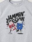 Mac & Ellie Jan Session Short Sleeve Tee, Grey Marle product photo View 02 S