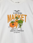 Mac & Ellie Farmers Market Short Sleeve Tee, Ivory product photo View 02 S