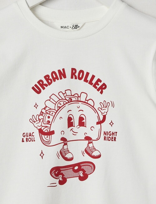 Mac & Ellie Taco Long Sleeve Cuffed Tee, Ivory product photo View 02 L