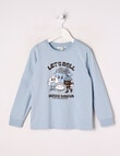 Mac & Ellie Sushi Long Sleeve Cuffed Tee, Cloud product photo