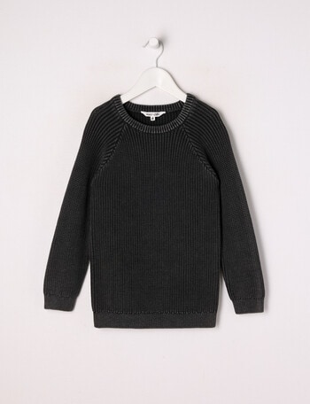 Mac & Ellie Acid Rib Jumper, Charcoal product photo