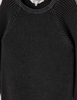 Mac & Ellie Acid Rib Jumper, Charcoal product photo View 02 S