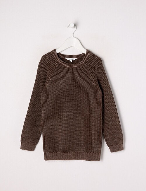 Mac & Ellie Acid Rib Jumper, Chocolate product photo