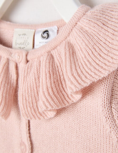 Little Bundle Merino Blend Cardigan, Transcendent Pink product photo View 02 L