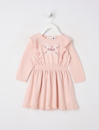 Little Bundle Merino Blend Dress, Transcendent Pink product photo