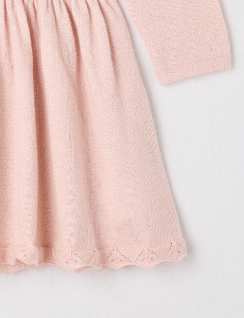 Little Bundle Merino Blend Dress, Transcendent Pink product photo View 03 L