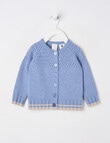 Little Bundle Merino Blend Cardigan, Denim Marle product photo
