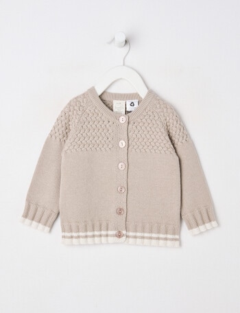 Little Bundle Merino Blend Cardigan, Grey product photo