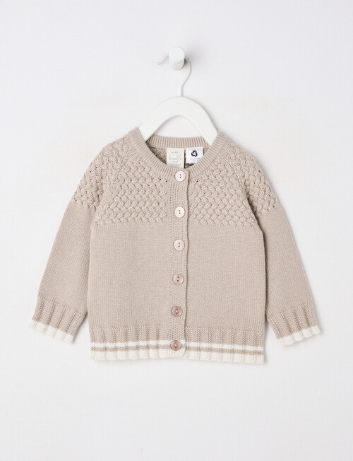 Little Bundle Merino Blend Cardigan, Grey product photo