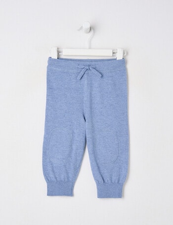 Little Bundle Merino Blend Pant, Denim Marle product photo