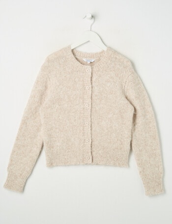 Switch Maia Fluffy Cardigan, Oat Marle product photo