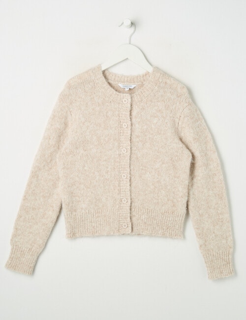 Switch Maia Fluffy Cardigan, Oat Marle product photo