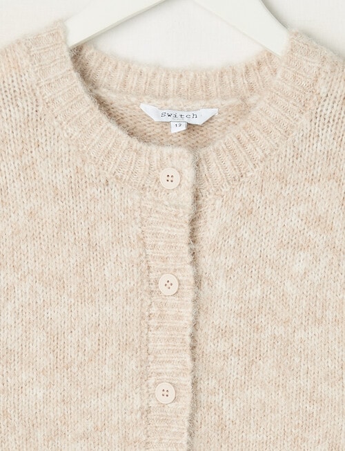 Switch Maia Fluffy Cardigan, Oat Marle product photo View 02 L