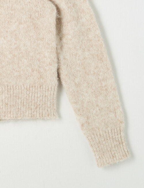 Switch Maia Fluffy Cardigan, Oat Marle product photo View 03 L