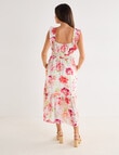 Whistle Ruffle Shoulder Sundress, Garden Print product photo View 02 S