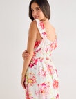 Whistle Ruffle Shoulder Sundress, Garden Print product photo View 06 S
