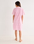 Whistle Embroidered Shift Dress, Candy product photo View 02 S