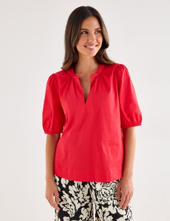 Whistle Pop Over Top, Cherry product photo