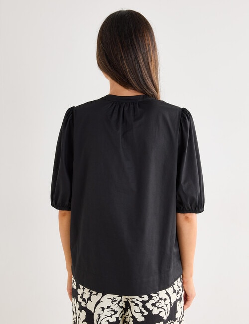 Whistle Pop Over Top, Black product photo View 02 L