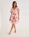 Whistle Detail Trim Dress, Garden Print product photo View 03 S