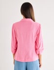 Whistle Ruched Sleeve Jacket, Candy product photo View 02 S