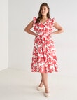 Whistle V Neck Cotton Sundress, Cherry Print product photo View 13 S