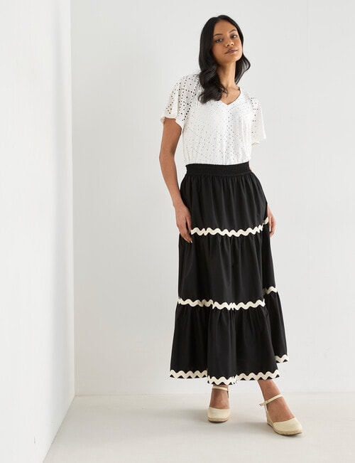 Whistle Flutter Sleeve Knit Top, Ivory product photo View 03 L