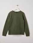 No Issue Waffle Long Sleeve Tee, Khaki product photo