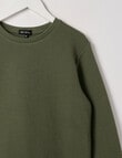 No Issue Waffle Long Sleeve Tee, Khaki product photo View 02 S