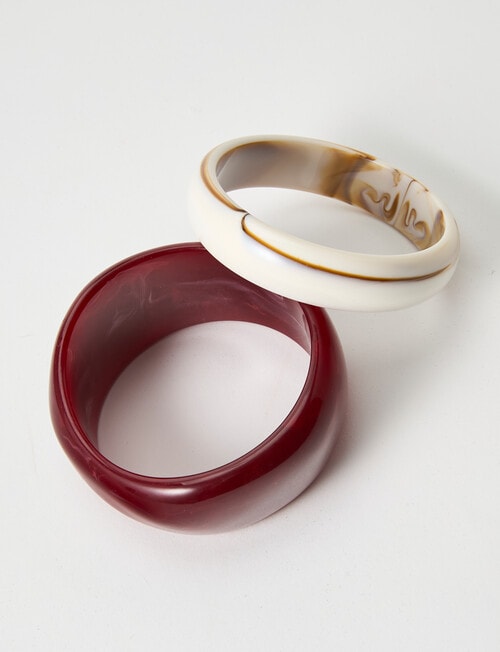 Whistle Accessories Boho Bangles, 3-Pack, Cherry Liqueur product photo View 05 L