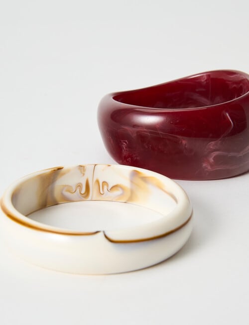 Whistle Accessories Boho Bangles, 3-Pack, Cherry Liqueur product photo View 06 L