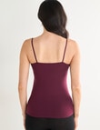 Lyric Thermals Melody Merino Cami, Maroon product photo View 02 S