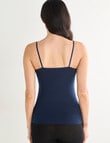 Lyric Thermals Melody Merino Cami, Navy product photo View 02 S