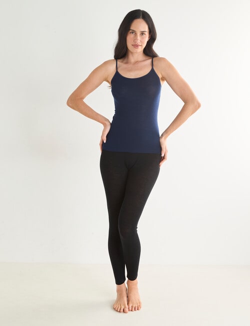Lyric Thermals Melody Merino Cami, Navy product photo View 03 L