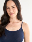 Lyric Thermals Melody Merino Cami, Navy product photo View 04 S