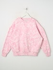 Switch Foliage Camo Oversized Sweatshirt, Pink product photo